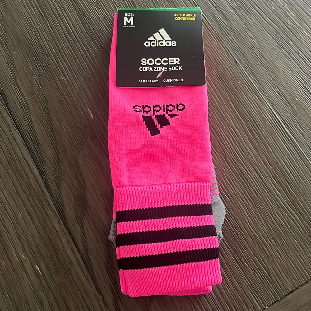 NWT Adidas Compression Women’s Soccer Socks Size Medium M size 5-9.5